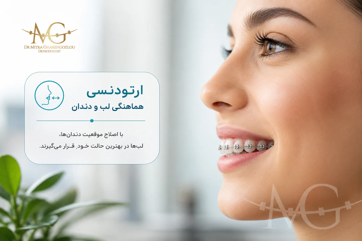 تغییر فرم لب بعد از ارتودنسی